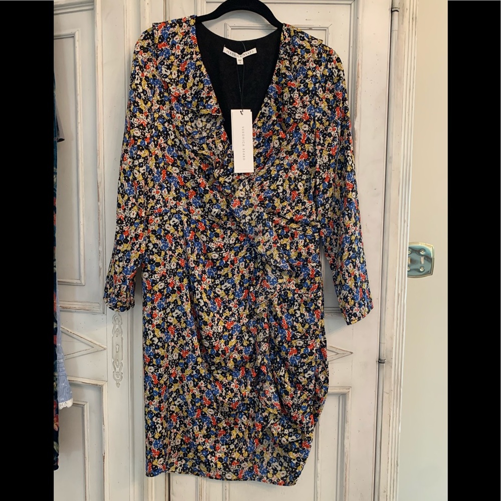 Veronica Beard Minna Silk Dress NWT - Picture 5 of 10